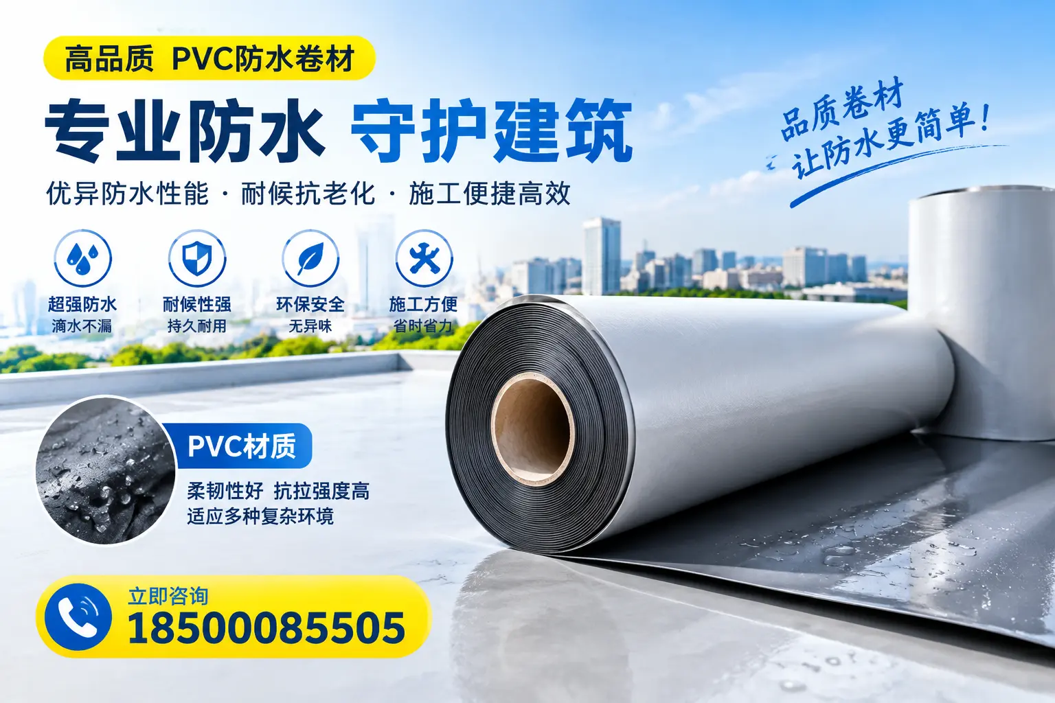 PVC防水卷材的安全性分析,鸡西居民需了解的知识