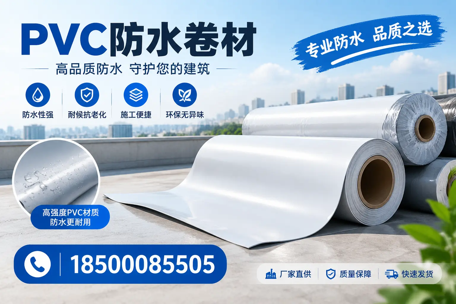 常见pvc防水卷材选型误区,鸡西用户必看