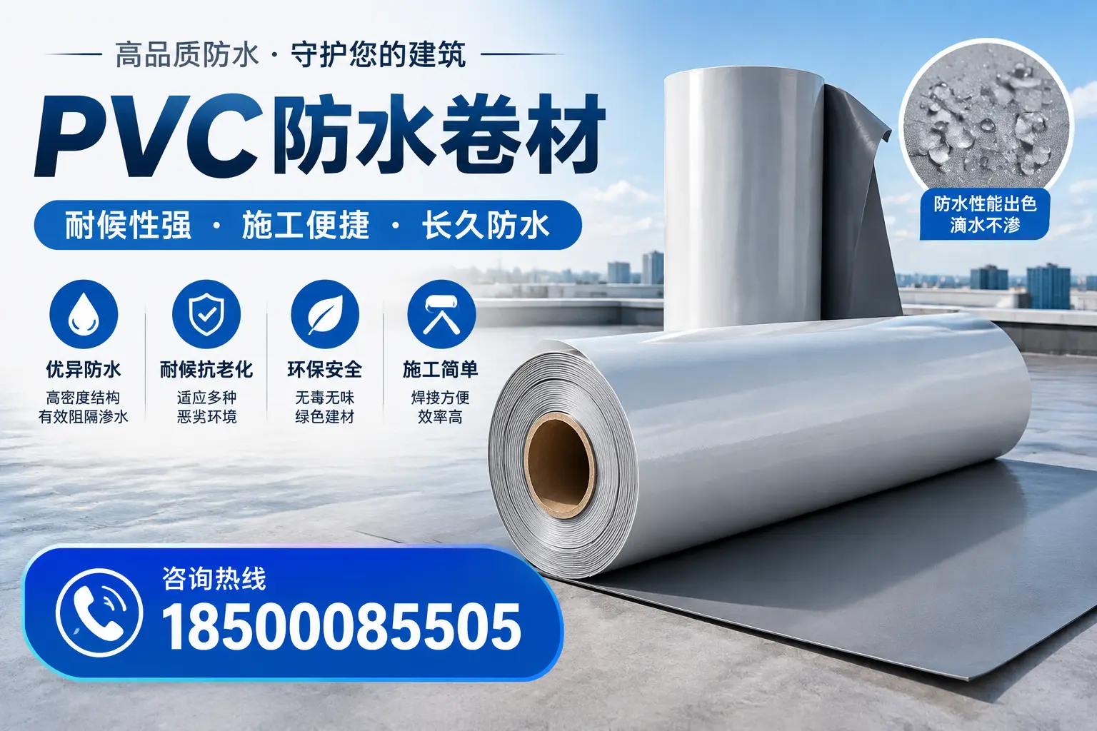 pvc防水卷材在鸡西的行业应用前景分析